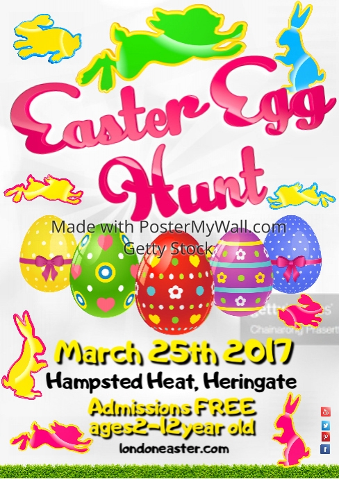 easter egg hunt poster template postermywall easter egg hunt flyer template free