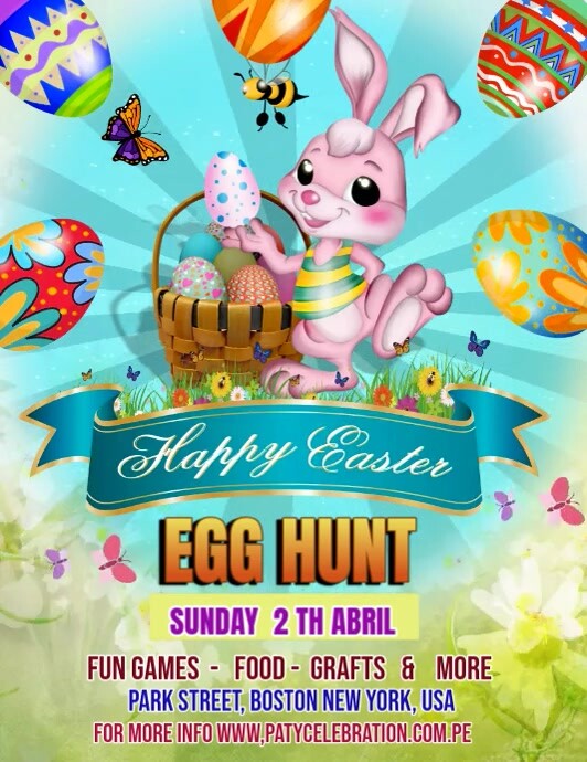 EASTER EGG HUNT FLYER... Template PosterMyWall