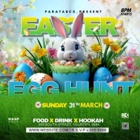 Easter Egg hunt party Square (1:1) template
