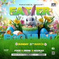 Easter Egg hunt party Instagram Post template