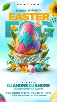 Easter Egg hunt party Instagram Story template