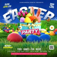 Easter Egg hunt party Publicação no Instagram template
