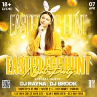 Easter Egg Hunt Party Quadrat (1:1) template
