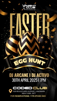 Easter Egg hunt party Instagram Story template