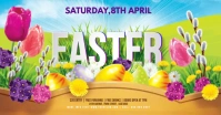 Easter Egg Hunt Party Flyer Facebook Gedeelde Prent template
