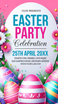 Easter Egg Hunt Party Instagram Story template