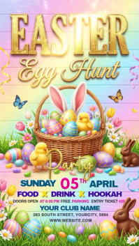 Easter Egg Hunt Party Instagram Story template