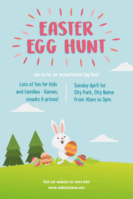 Easter Egg Hunt Template Postermywall