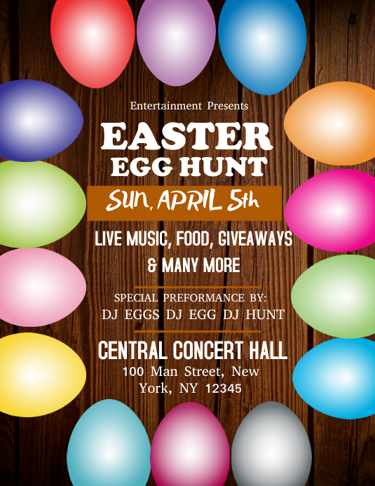 Easter Egg Hunt Template PosterMyWall