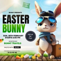 Easter egg hunt social media post Publicação no Instagram template