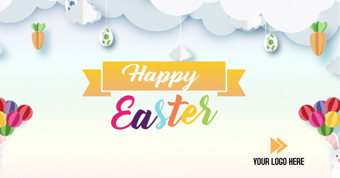 Easter Egg Hunt Template ภาพที่แชร์บน Facebook