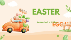 Easter Egg Hunt Video Digitalt display (16:9) template
