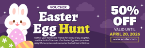 Easter Egg Hunt Voucher E-mail-overskrift template
