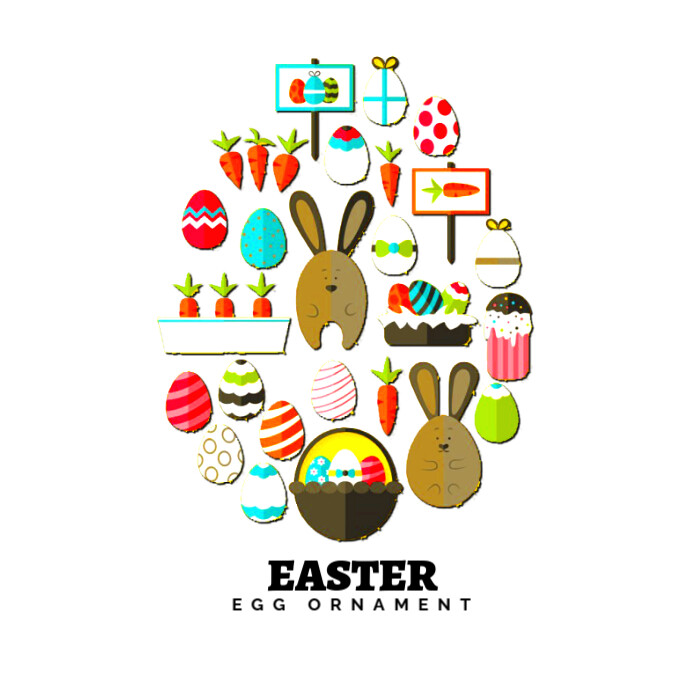 Easter Egg Ornament Logo Template | PosterMyWall