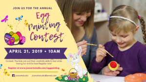 Orange Egg Painting Contest วิดีโอหน้าปก Facebook Template