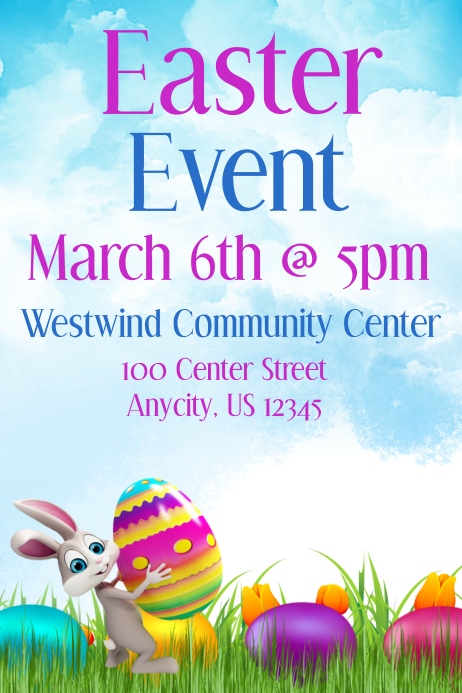 Easter event template | PosterMyWall