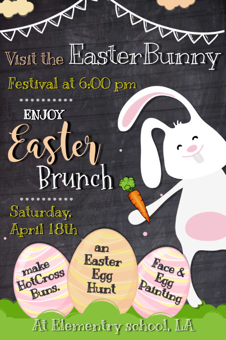 Easter Programme Poster Copy of Easter Event Poster Template | PosterMyWall