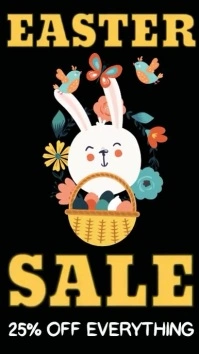 Easter Event Video Template Affichage numérique (9:16)