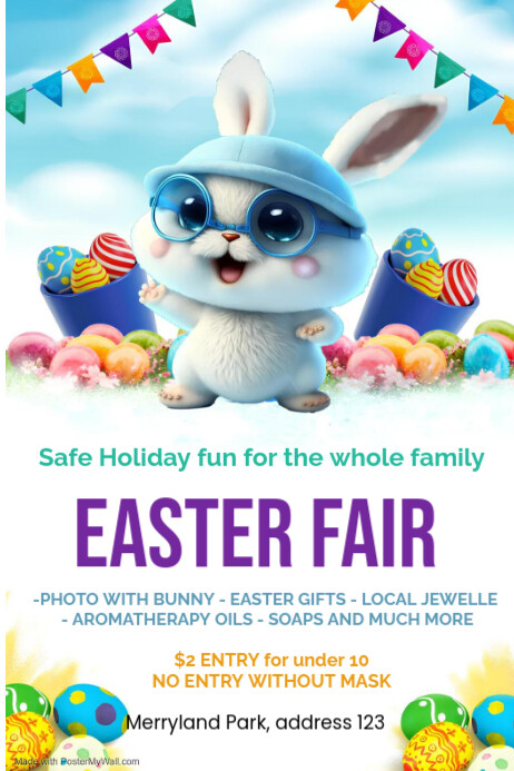 Easter Programme Poster Easter Fair Poster Posters Template | PosterMyWall