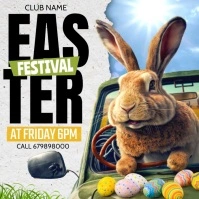 Easter festival Instagram Post template
