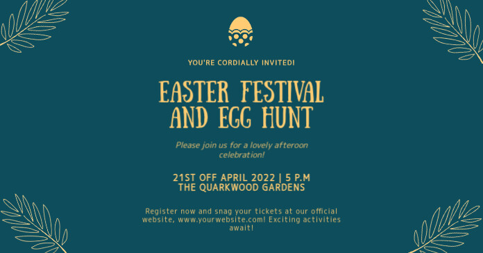 Easter Festival Facebook Template | PosterMyWall
