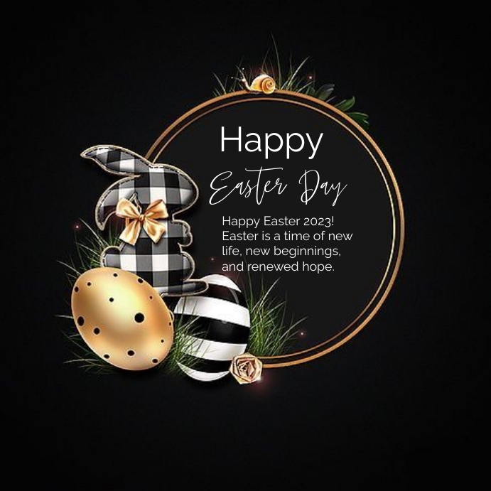 Easter festival social media post Happy Easte Template | PosterMyWall