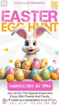 easter festival. egg hunt Instagram na Kuwento template