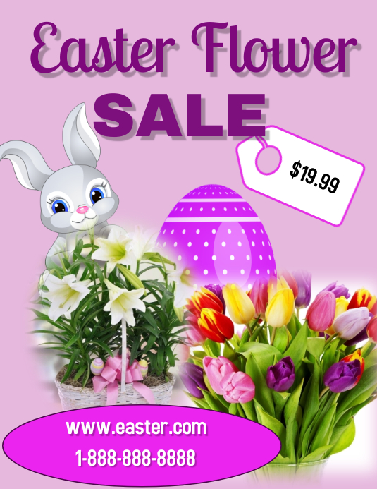easter flower sale Template PosterMyWall