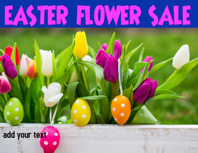 Copy of EASTER FLOWER SALE EASTER PosterMyWall