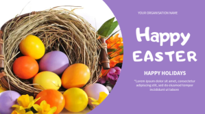 Easter flyer Pantalla Digital (16:9) template