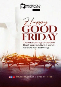 easter flyer A4 template