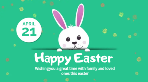 Easter flyer Digital Display (16:9) template