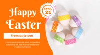 Easter flyer Digital Display (16:9) template