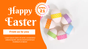 Easter flyer Digital Display (16:9) template