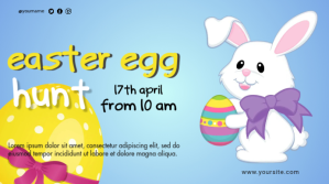 Easter Flyer Prezentacja (16:9) template