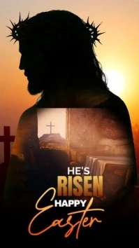 Easter flyer Instagram Story template