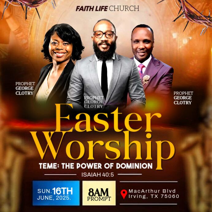 easter flyer Quadrado (1:1) template
