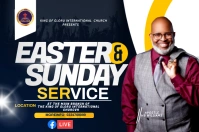 Easter flyer Label template