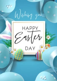 Easter flyers A3 template