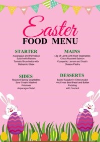 Easter Food Menu Template | PosterMyWall