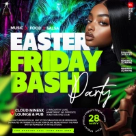 Easter Friday Bash Night Club Party Event Flyer Instagram-Beitrag template