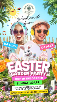 Easter Garden Party Display Template