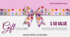 White Gift Voucher Facebook Shared Image Template