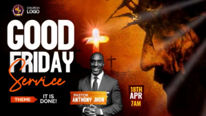 Easter Good Friday Template Digitalt display (16:9)
