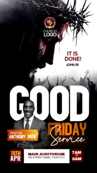 Easter Good Friday template Instagram Story