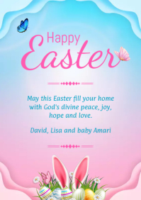 Easter Greeting Card Template PosterMyWall