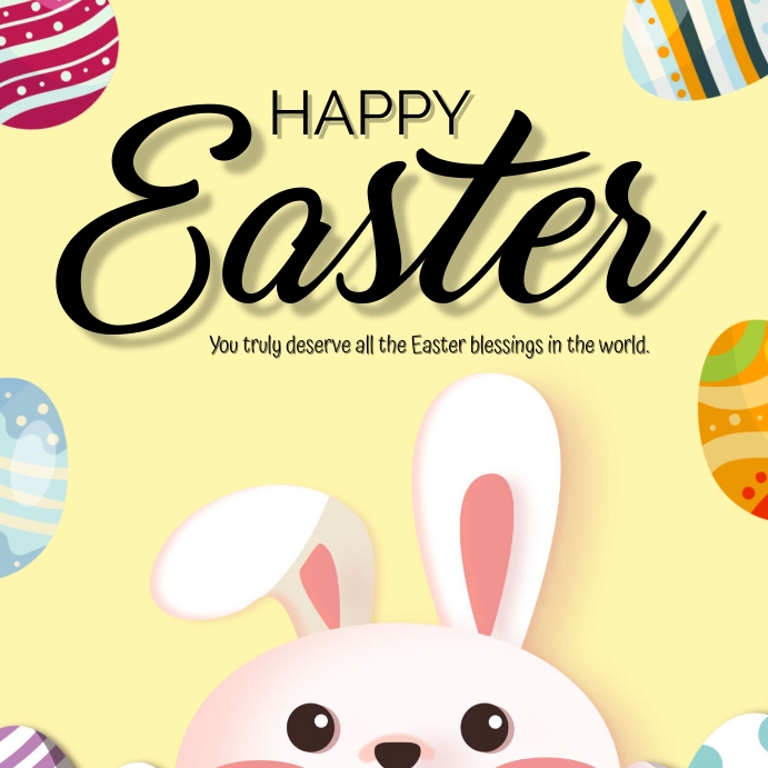 Easter Greeting Instagram Post Template | PosterMyWall