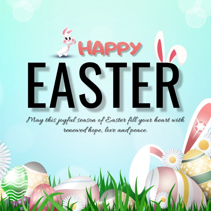 Easter Greeting Instagram Post Template | PosterMyWall