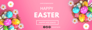 EASTER GREETINGS BANNER Intestazione e-mail template