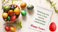 Easter greetings Post sa Twitter template